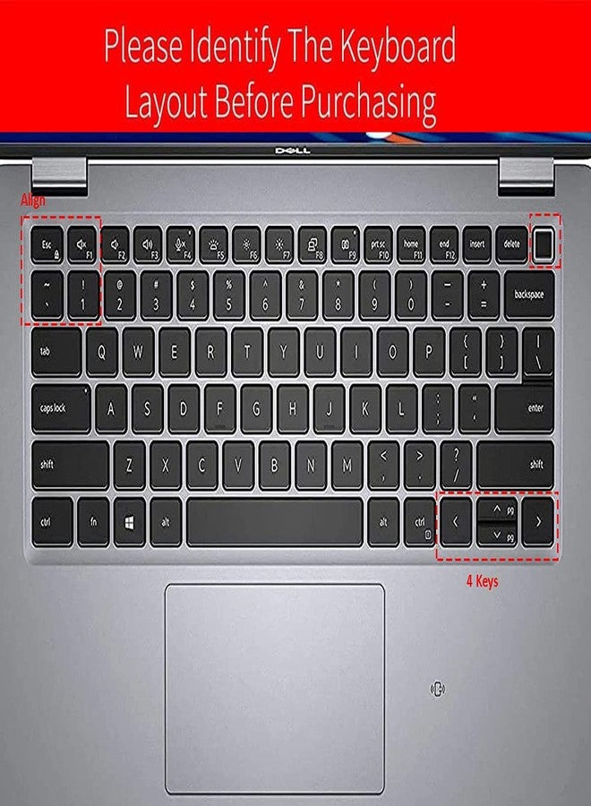 imComor Keyboard Cover for Dell Latitude 3440 5440 5430 5431 5420 14", Dell Latitude 14" 7440 7430 7420 7410, Dell Latitude 14" 9420 9430, Dell Latitude 9520 9510 7520 15.6" Keyboard Skin Protector, Black - Image 2